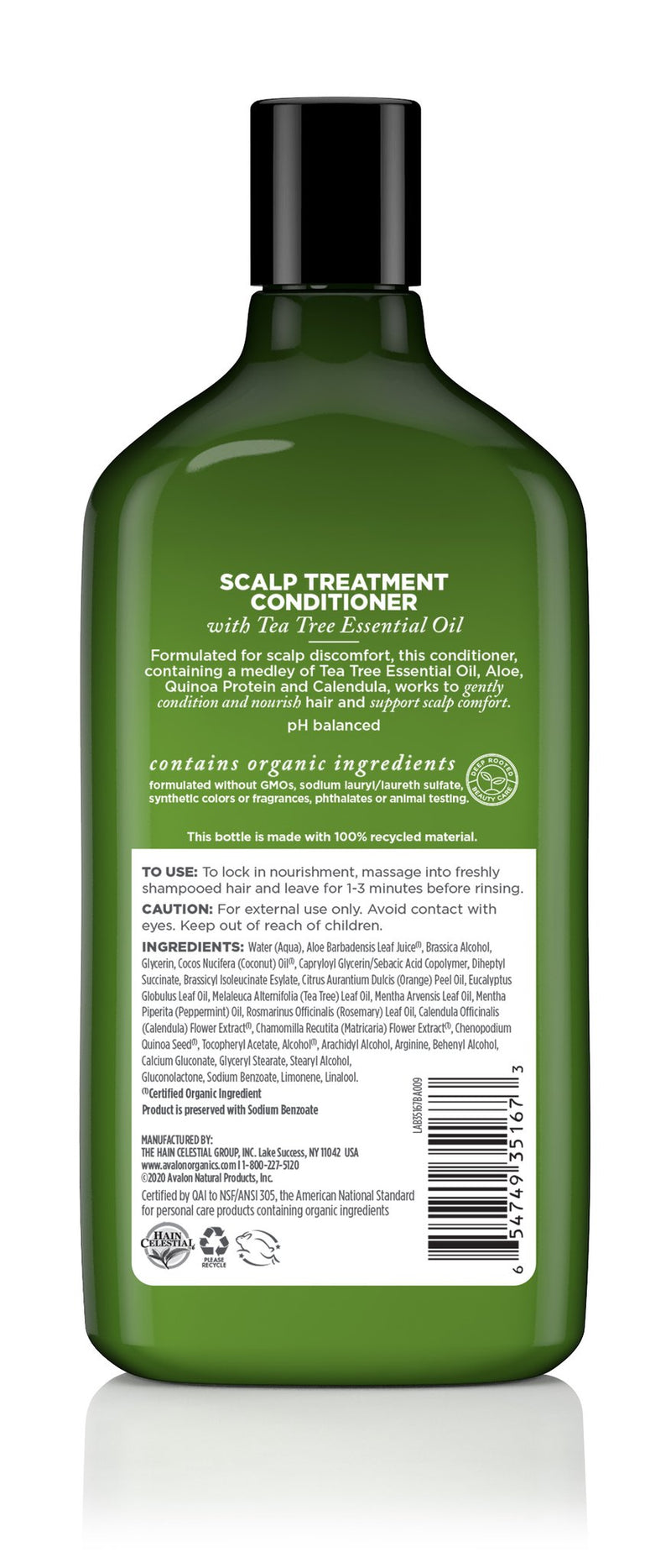 Conditioner Scalp Treatment Tea Tree 11 oz by Avalon Organics
