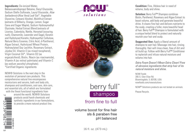 Now Solutions - Berry Full Shampoo 16 fl oz (473 ml)