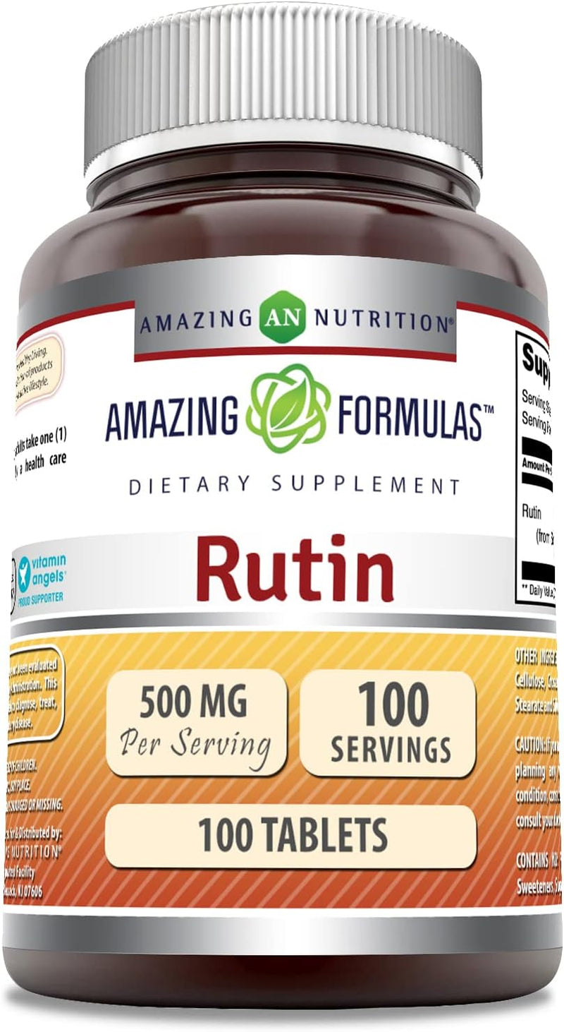 Rutin 500mg 100 Tablets by Amazing Formulas