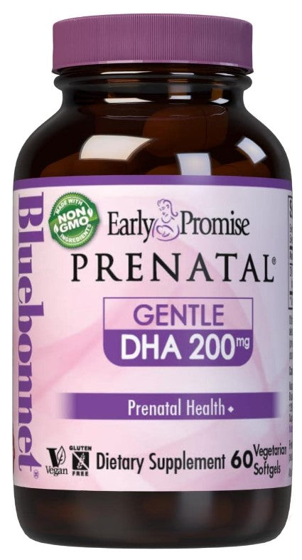 Early Promise Prenatal Gentle DHA 200 mg 60 Softgels, by Bluebonnet