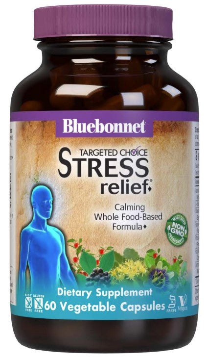 Targeted Choice Stress Relief, 60 Vegetable Capsules, by Bluebonnet