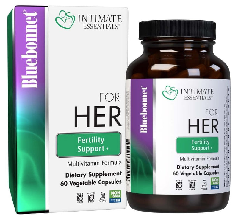 Intimate Essentials For Her Fertility Support 60 Vegetable Capsules, by Bluebonnet