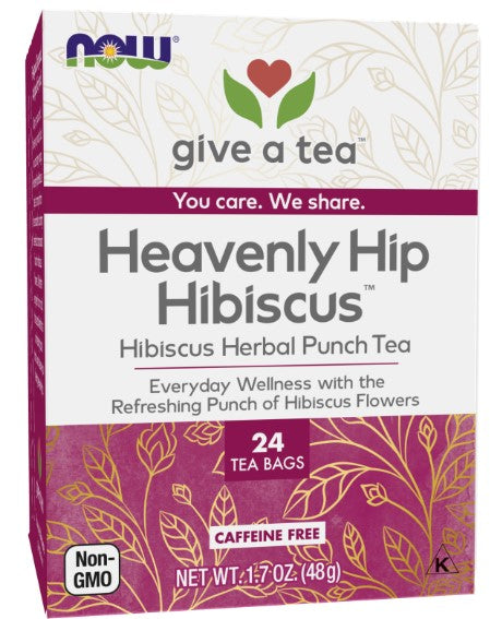 Heavenly Hip Hibiscus Tea 24 Tea Bags, by NOW