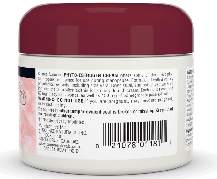 Phyto-Estrogen Cream 2 oz by Source Naturals