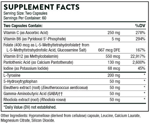 Emotion Balance Support 120 Capsules, by Thorne