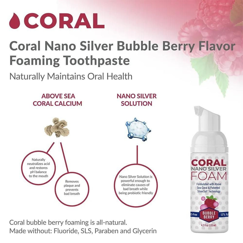 Nano Silver Foaming Toothpaste Bubble Berry - (4.2 fl. oz.) 125ml