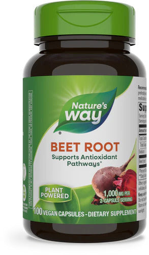 Beet Root 1000 mg 100 Vegetarian Capsules by Nature&