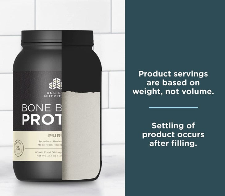 Bone Broth Protein, Pure 1.96 lbs (890 g), by Ancient Nutrition