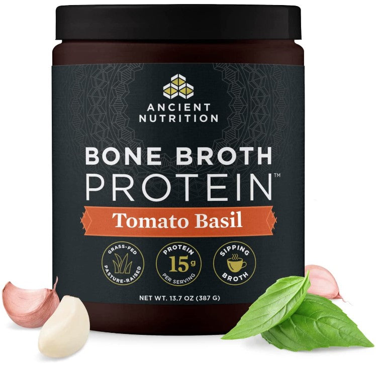 Bone Broth Protein, Tomato Basil 13.7 oz (387 g), by Ancient Nutrition