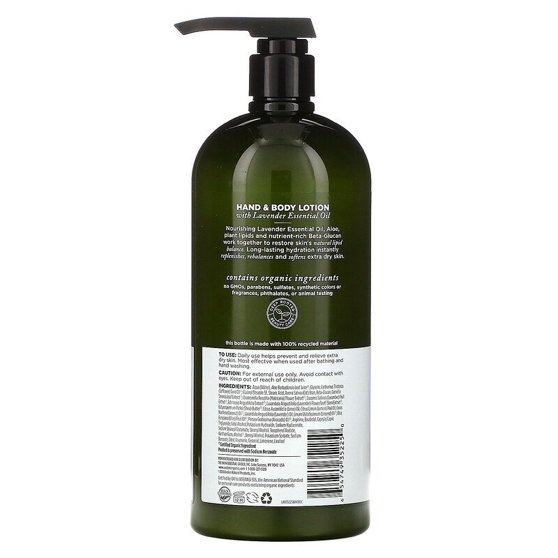 Hand & Body Lotion Lavender 32 oz by Avalon Organics best price