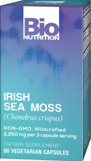 Irish Sea Moss, 2,250 mg, 90 Vegetarian Capsules, by Bio Nutrition