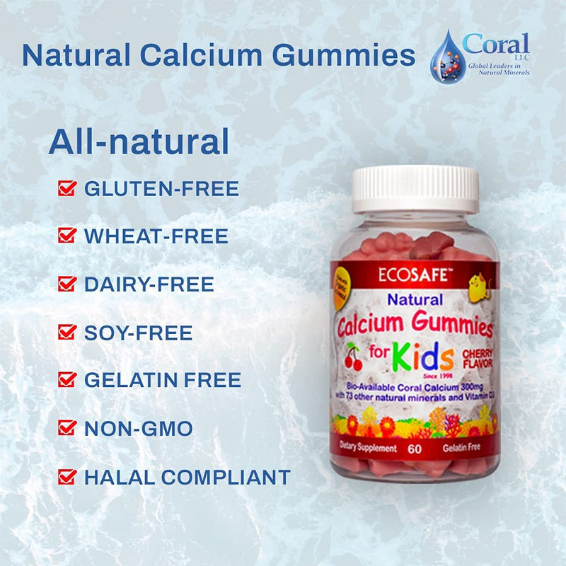 Coral Calcium Vitamin D3 Kids Gummies Cherry