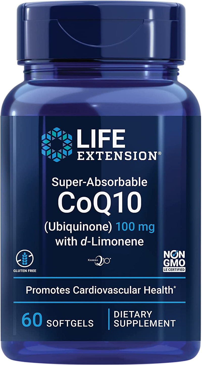 Super-Absorbable CoQ10 with d-Limonene 100 mg 60 Softgels