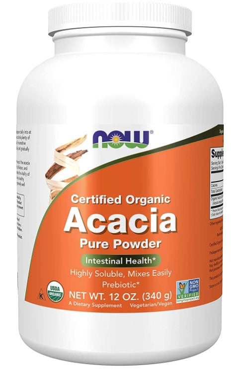 Organic Acacia Pure Powder, 12 oz (340 g) by NOW