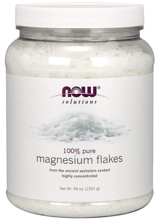 Magnesium Flakes, 100% Pure, 54 oz (1531 g) by NOW